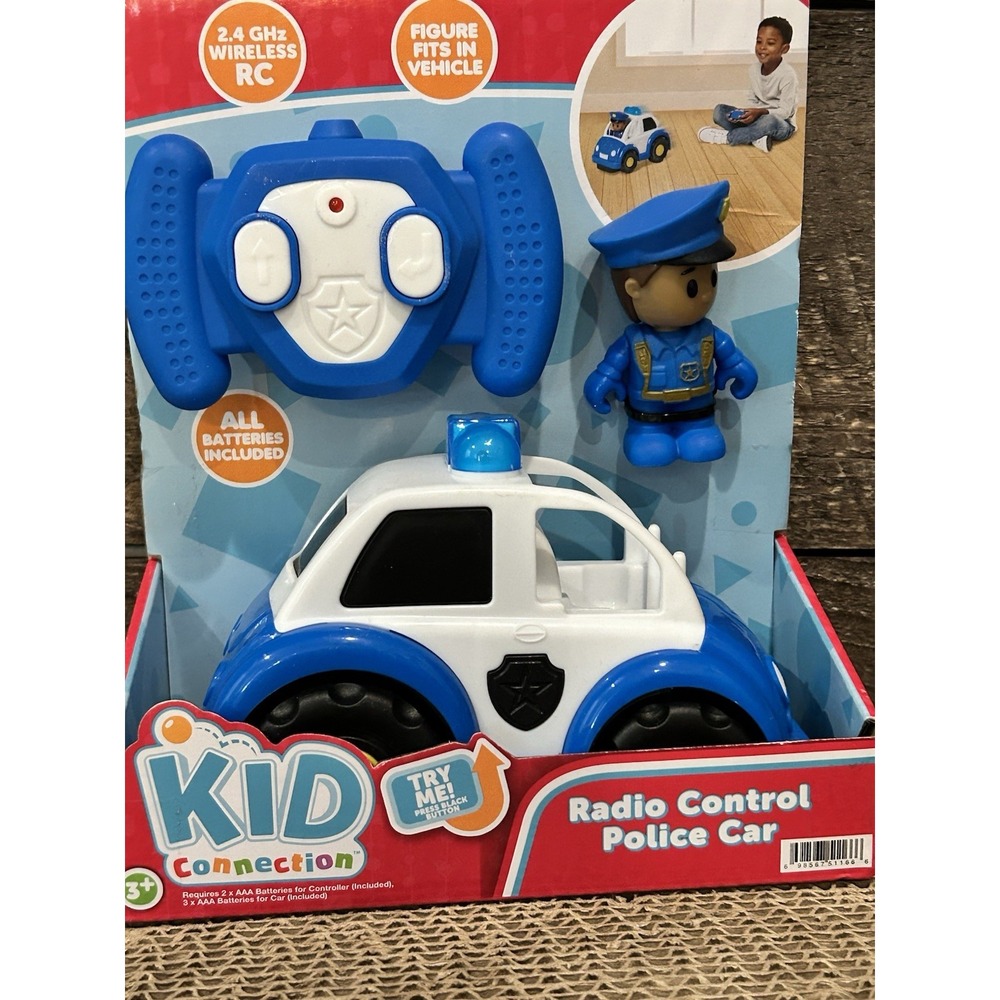 Kid Connection Radio Control Police‎ Car New In Box - Picture 3 of 6